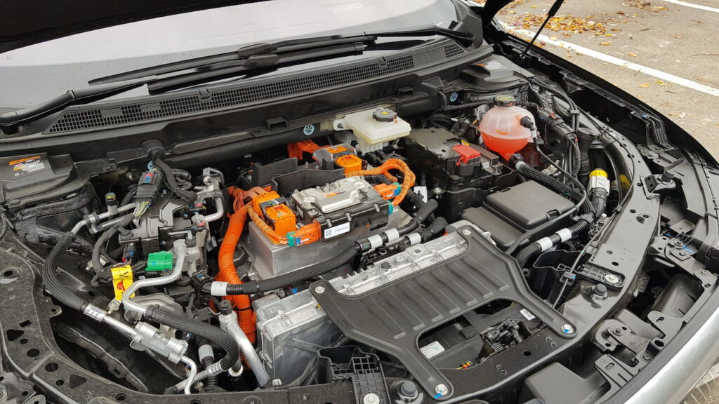 Cadillac Optiq under the hood