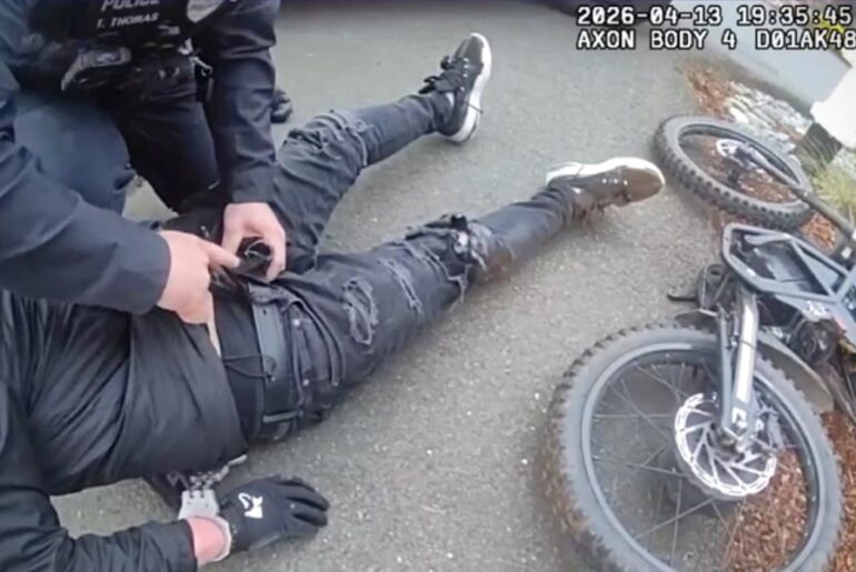 Kent Police arrest armed, fleeing electric bike rider in hit and run case