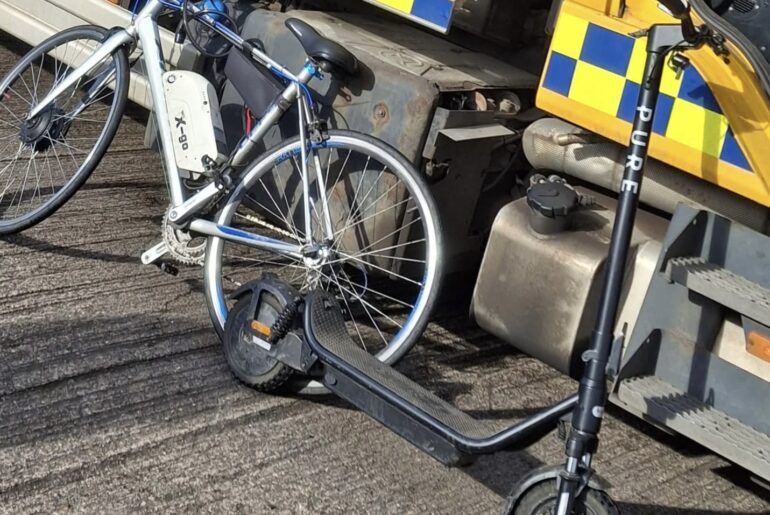Warning as Humberside Police seize electric bikes and scooters - Grimsby News