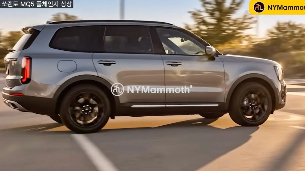 Next-gen Kia Sorento Side rendered