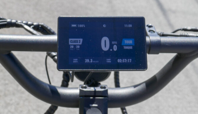 Velotric GoMad display screen