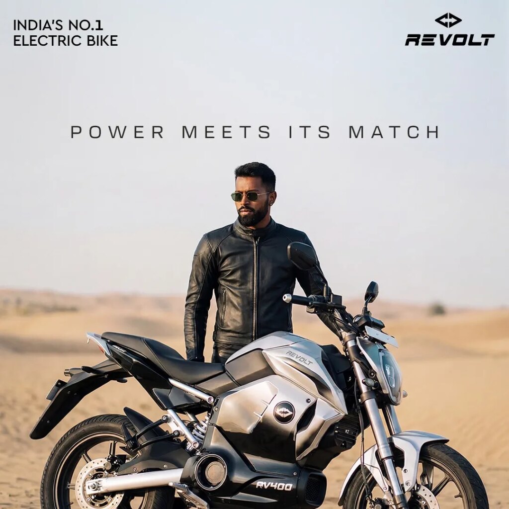 Revolt Motors Brand Ambassador Mr Hardik Pandya