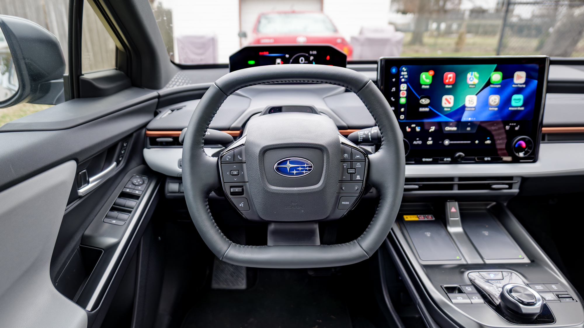 2026 Subaru Uncharted interior view showing steering wheel.