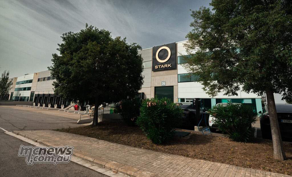 Exterior view of Stark Future headquarters and production facility in Barcelona.