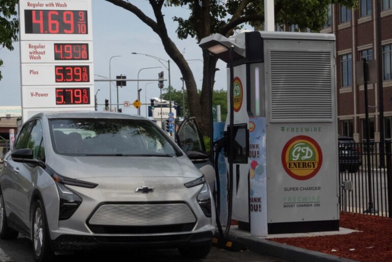 How could rising gas prices affect the EV market?