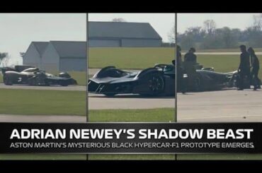Adrian Newey's Shadow Beast: Aston Martin's Mysterious Black Hypercar-F1 Prototype Emerges