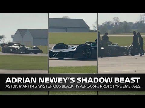 Adrian Newey's Shadow Beast: Aston Martin's Mysterious Black Hypercar-F1 Prototype Emerges
