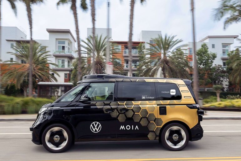 Self-Driving Volkswagen ID. Buzz Vehicles Join Uber LA