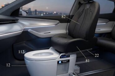 Chinese EV automaker patents voice-activated in-car toilet