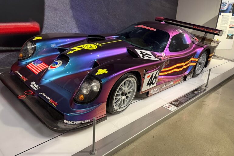 [Panoz Esperante GTR-1] At the Petersen. Super cool car to see in person.