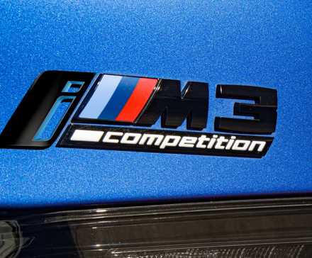 BMW iM3 badge mockup