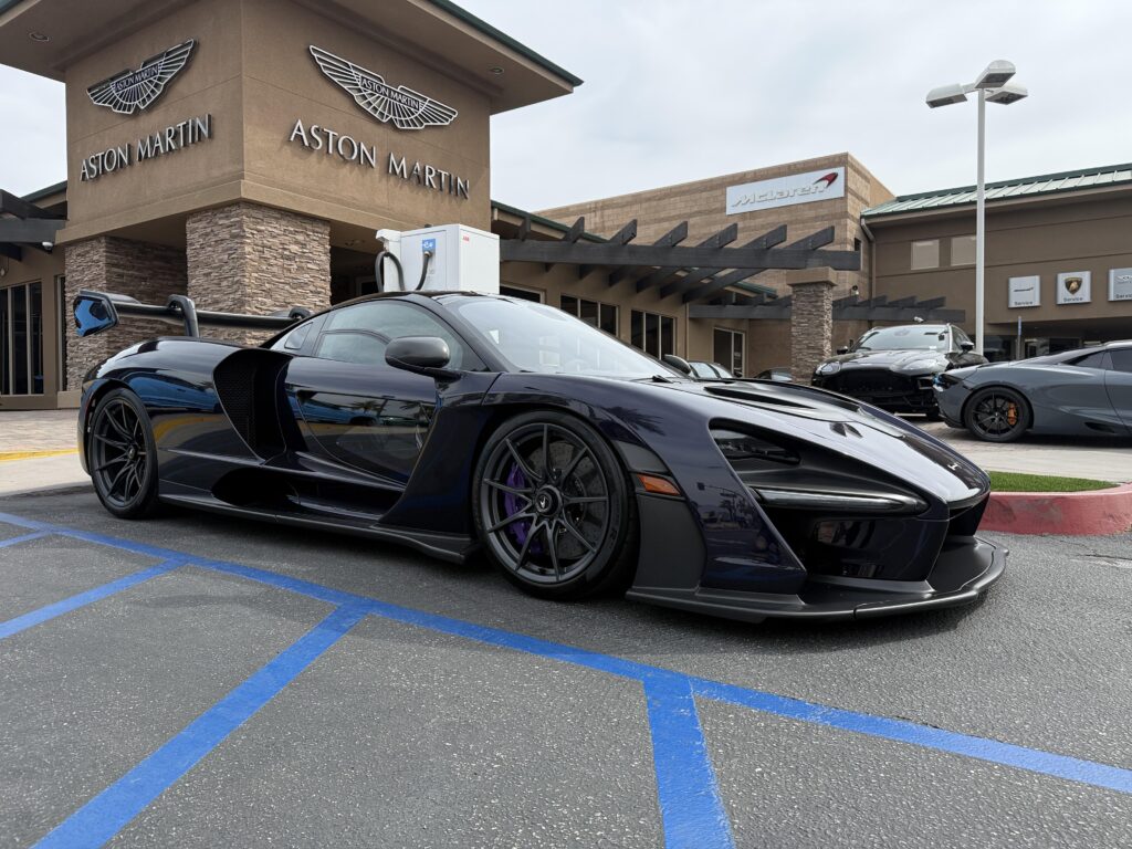 [McLaren Senna] found at a dealership complex in Rancho Mirage