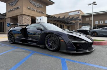 [McLaren Senna] found at a dealership complex in Rancho Mirage