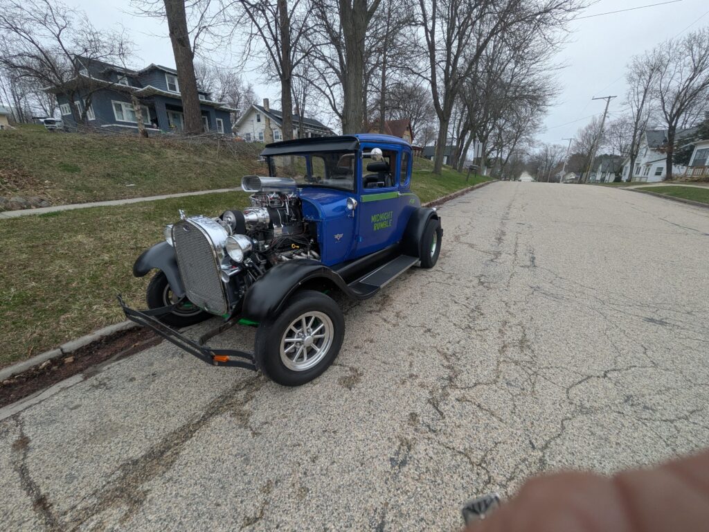 Yesterday it rained really good. The salt is off the road here in Wisconsin for stay out for her