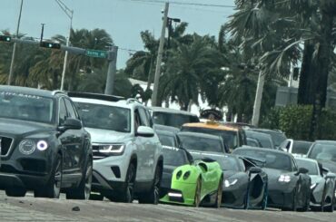 Saw a [Pagani Huayra] at the stop light a couple cars behind