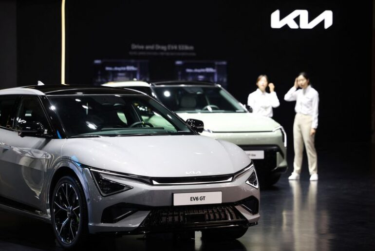 South Korea's Kia cuts 2030 EV target over 20%, plans humanoid robots at U.S. factory