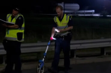 A teenager has died in an e-motorbike collision in South Morang. Picture: 7News