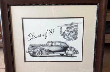 My Dad had these Millard McKee prints. According to my searches they are all 1941. A Cadillac, Packard, and Lincoln.