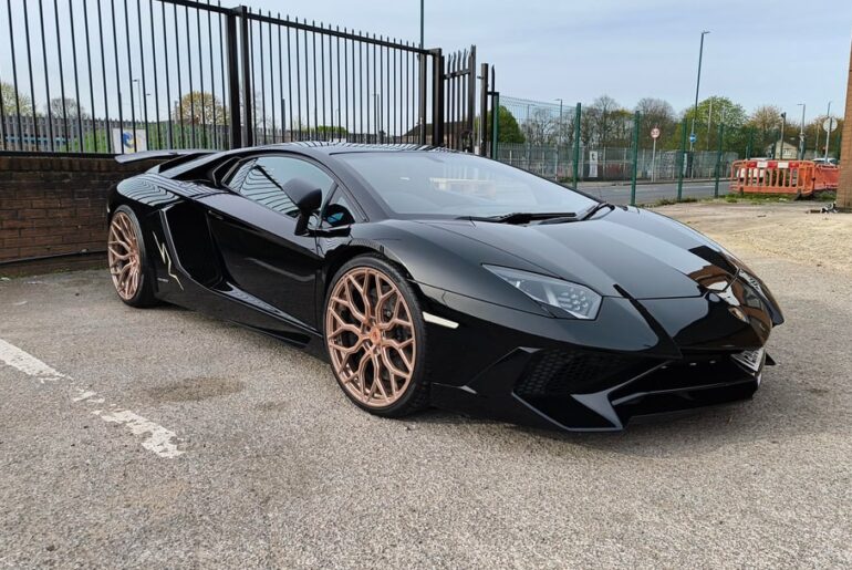 Spotted this [Lamborghini Aventador SV] outside the gym this morning
