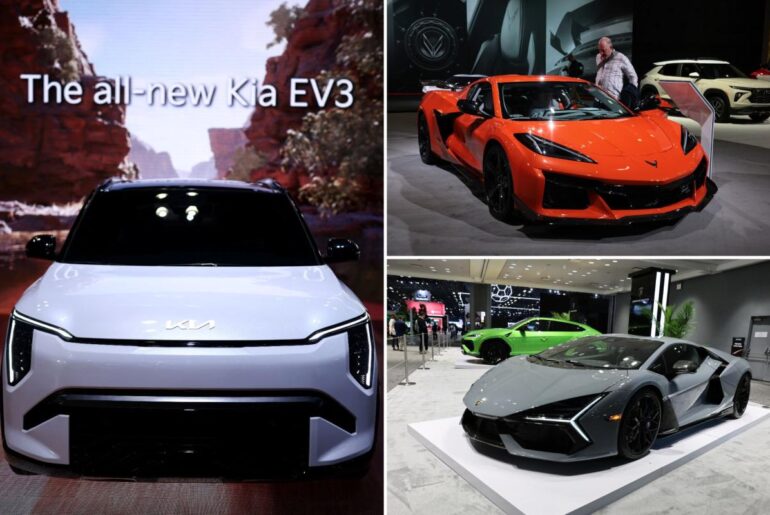 Automakers unveil new EVs at New York Auto Show