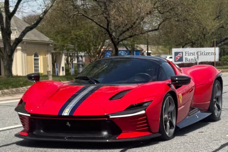 Spotted a [Ferrari SP3] on my drive today!