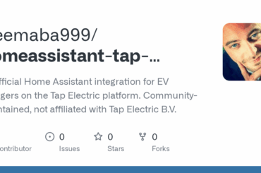 Made an open-source Home Assistant integration for Tap Electric chargers — pulls live session data, energy, charging controls into your smart home setup