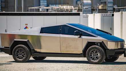 Tesla Cybertruck on display
