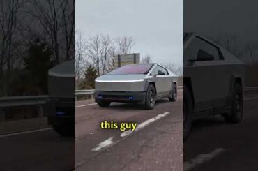 Regular Car Reviews - Flipping off a Cybertruck from a Cybertruck #cars #automobile #tesla #cybertruck