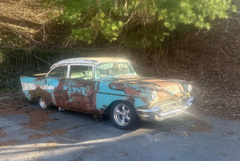 Worth pursuing? Rough ’57 Chevy 2-door project sitting for years