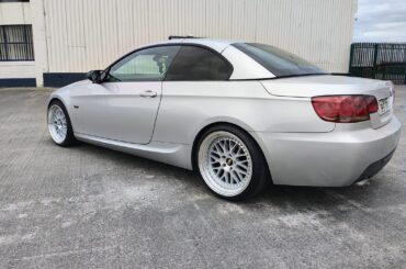 BMW E93 fitted with BBS LM Style 19" wheels from HOKU Racing — fitment opinions?