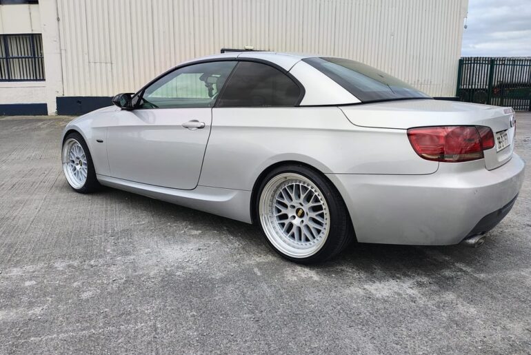 BMW E93 fitted with BBS LM Style 19" wheels from HOKU Racing — fitment opinions?