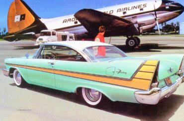 1957 Plymouth Fury Postcard