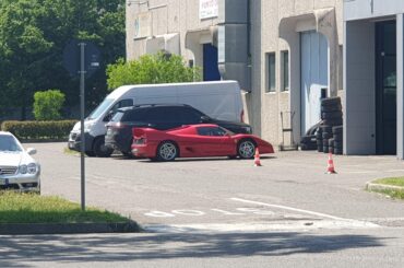 Yesterday an F40, today an [F50] at my local tire shop! Tomorrow?