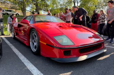 This [Ferrari F40] at Cars and Coffee
