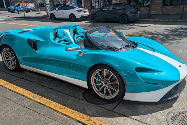 Sister spotted this [McLaren Elva] the other day owned by the local rich guy
