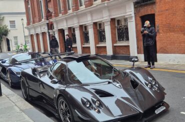 Found a [pagani zonda attack, Laferrari, and gma t50] street parked together in london... I got nothing this is just crazy