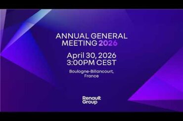 Annual General Meeting 2026 - Renault Group