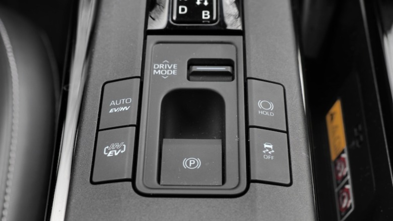 Prius PHEV drive mode controls