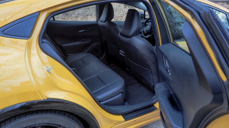 Prius PHEV rear cabin