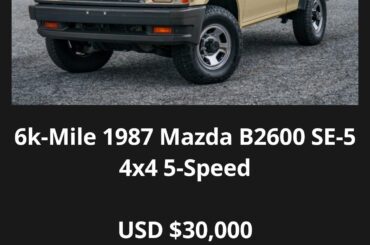Mazda moving up on the 80s compact truck standings