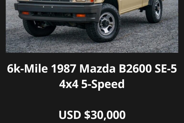 Mazda moving up on the 80s compact truck standings