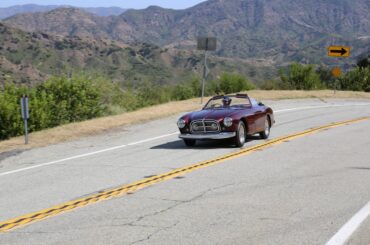 So lucky to catch this 1 of 2 [1951 Ferrari 212 Export Vignale Cabriolet] ripping up the local hills