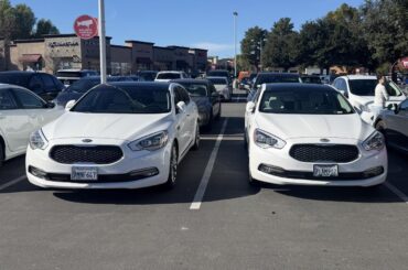 TWO [Kia K900 V8s] in the same parking lot
