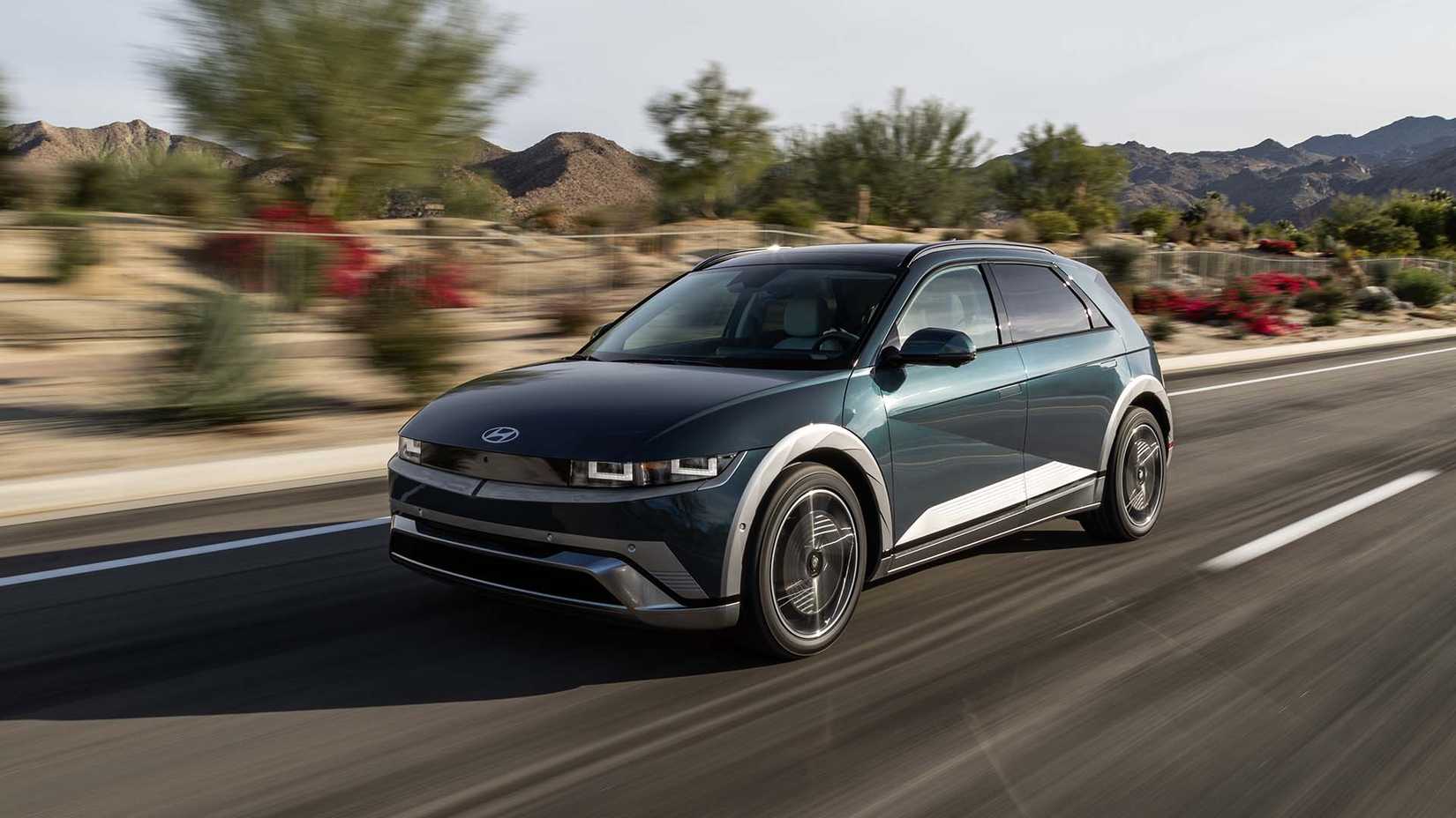 Dynamic shot of the 2025 Hyundai Ioniq 5 Limited AWD