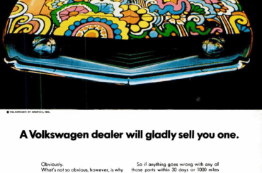 Once, Volkswagen used a 1969 Chevrolet Camaro in one of its ads... I'm not kidding!