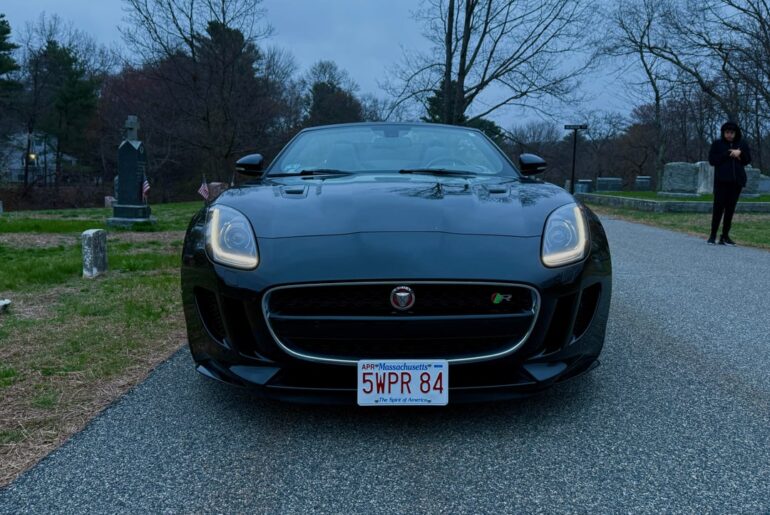 My dual-personality car. Happy face/angry face.