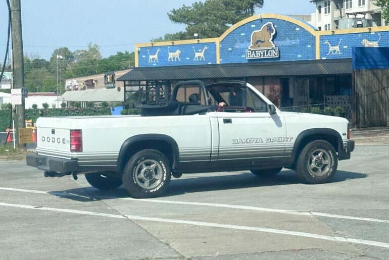 Dodge Dakota Sport Convertible in mint condition spotted