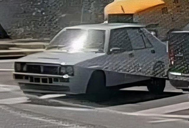 [Lancia Delta HF Turbo] horrendous dashcam screenshot but I had to post this. Never seen one before today