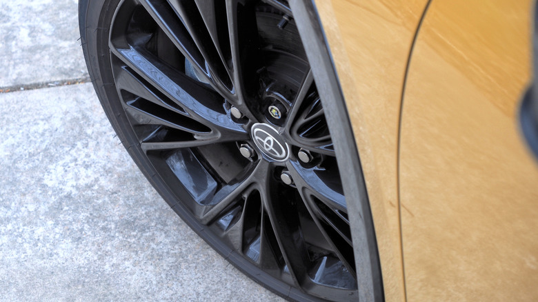 2026 Toyota Prius PHEV Nightshade Edition 19-inch black alloy wheel