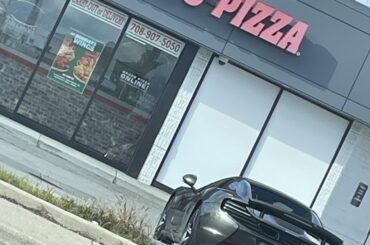 [McLaren] spotted making a pizza run.